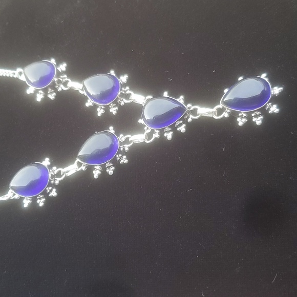 New Iolite 925 Silver Necklace. - Picture 4 of 10